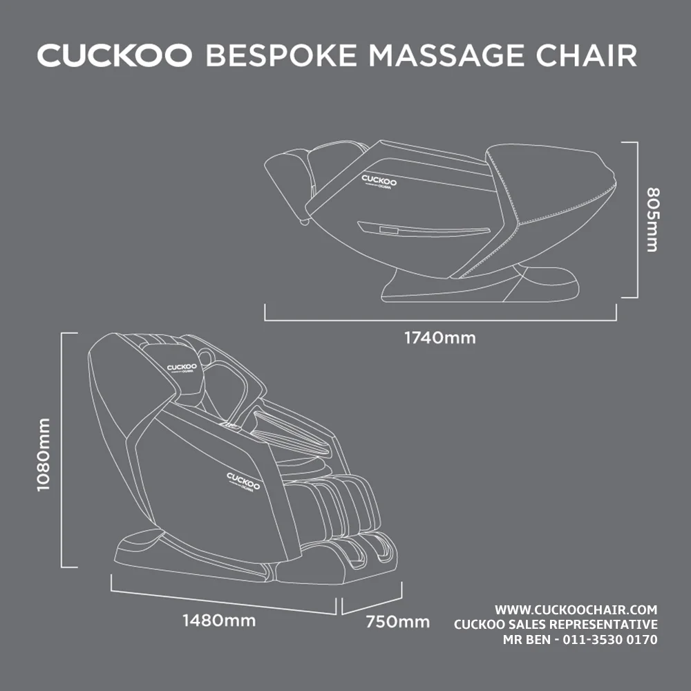 Cuckoo Massage Chair Specifications
